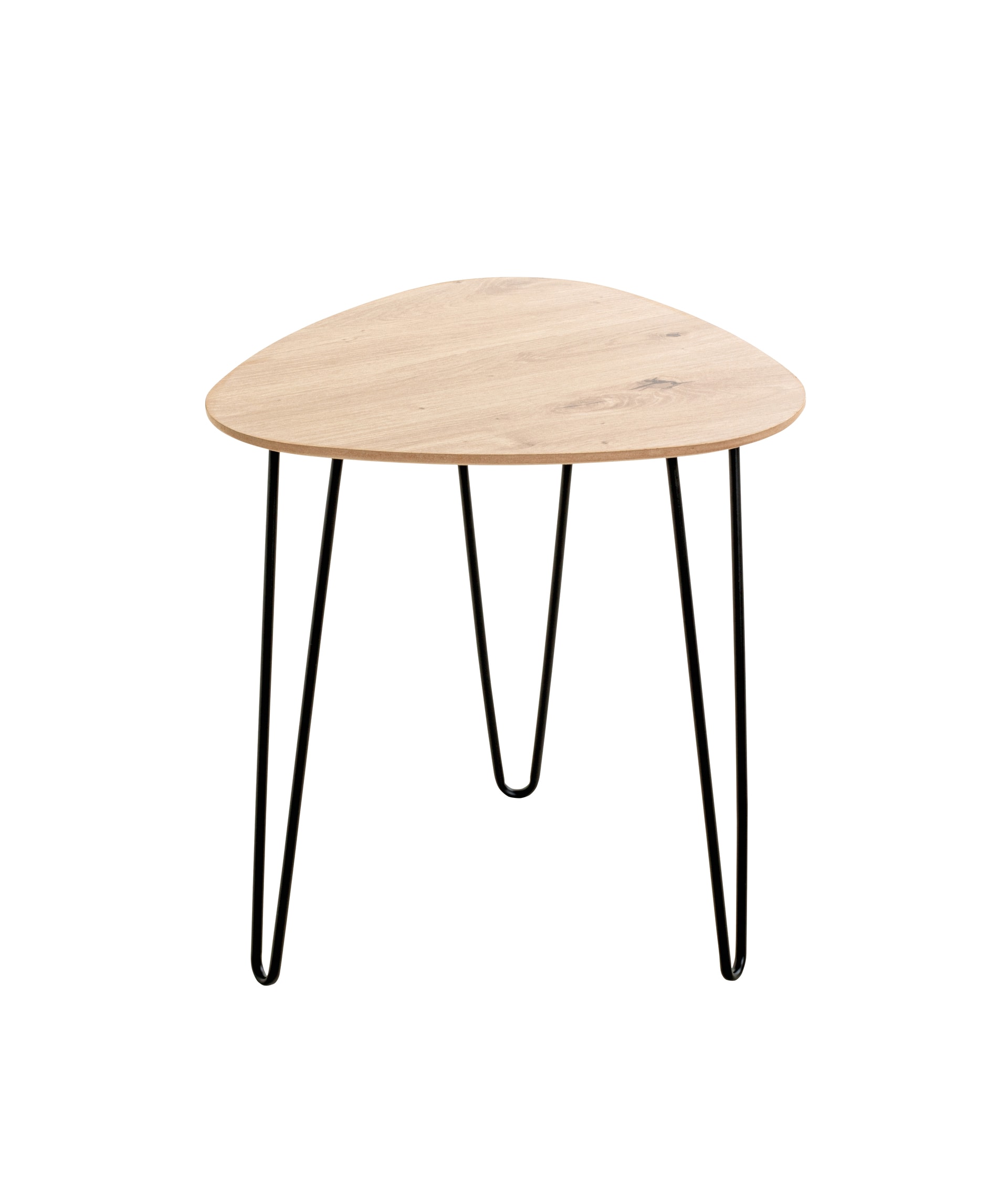 Beistelltisch BERGEN2 Ø 40 cm Eiche-Dekor/schwarz