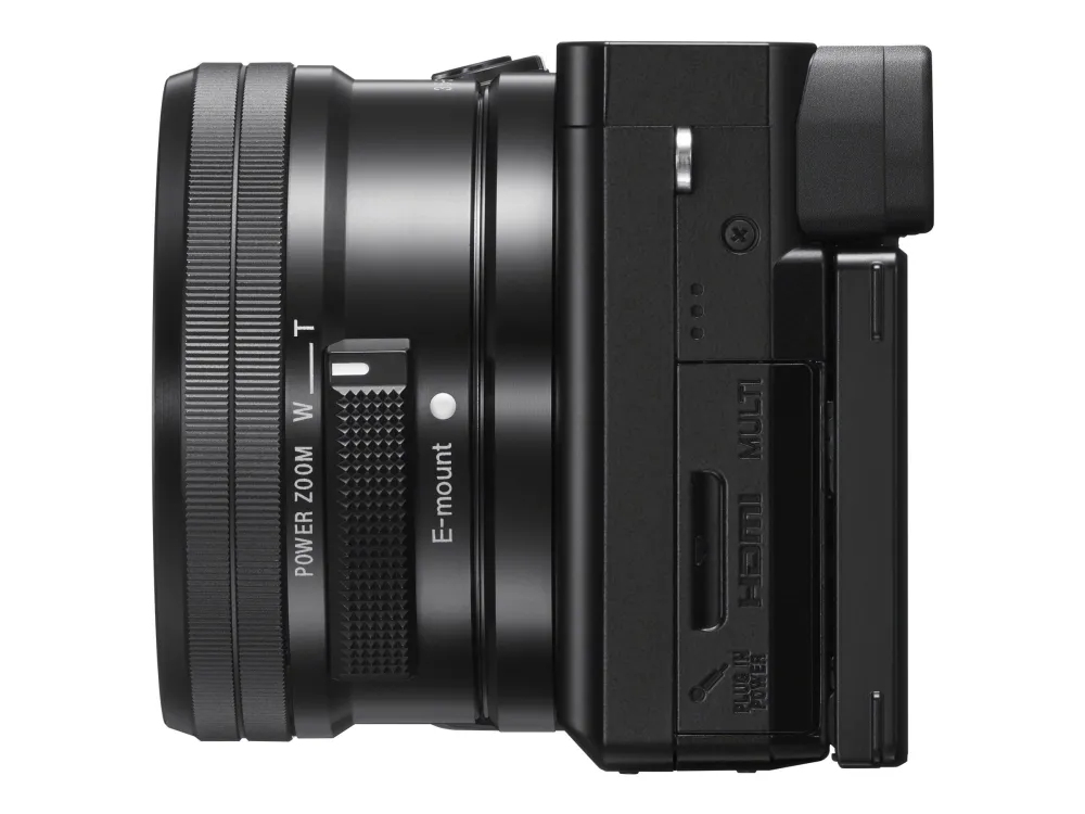 Sony a6100 ILCE-6100Y - Digitalkamera - spejlløst - 24.2 MP - APS-C - 4K / 30 fps - 3x optisk zoom 16-50 mm og 55-210 mm objektiver - Wi-Fi, NFC, Bluetooth - sort