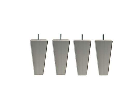 SOMEO - Pied fuseau tronqué gris (lot de 4) gris clair