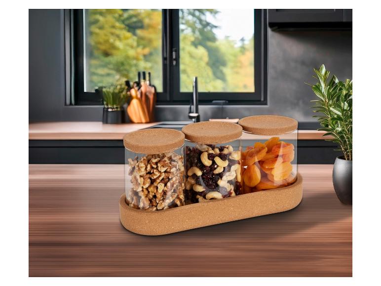 Glazen potten met deksel