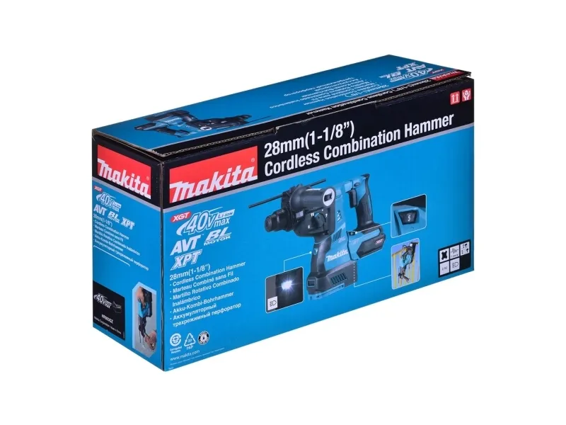 Makita HR003GZ - Roterende hammer - ledningfri - 3 tilstande - SDS-plus 28 mm - 2.8 Joule - intet batteri - 40 V