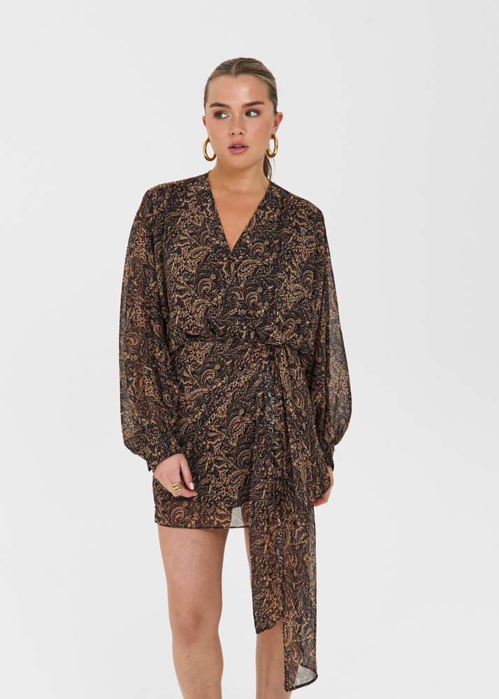 Lotte jurk bruin
