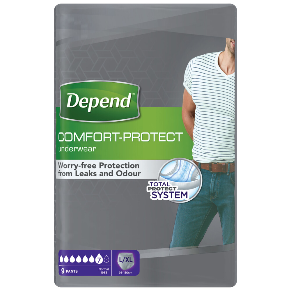 Depend Pants Man Normal L/XL 9 stuks
