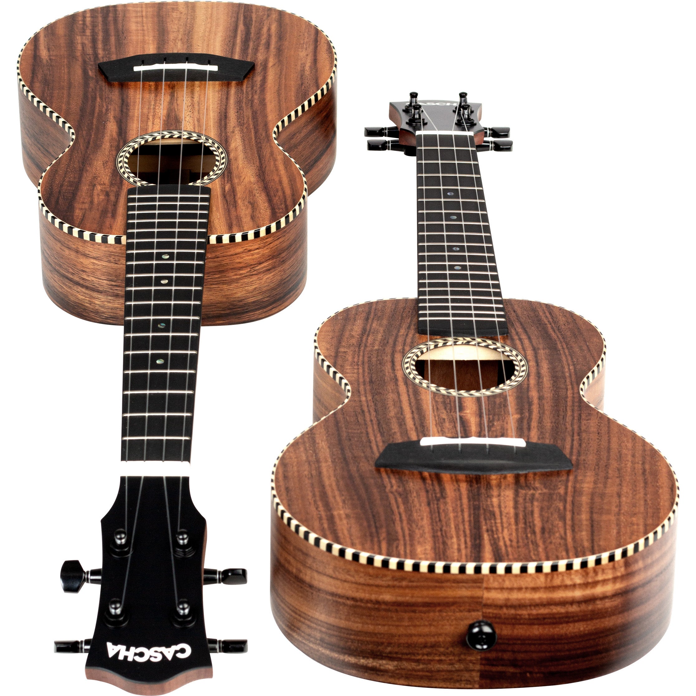 Cascha HH 2311 all solid acacia tenor ukelele