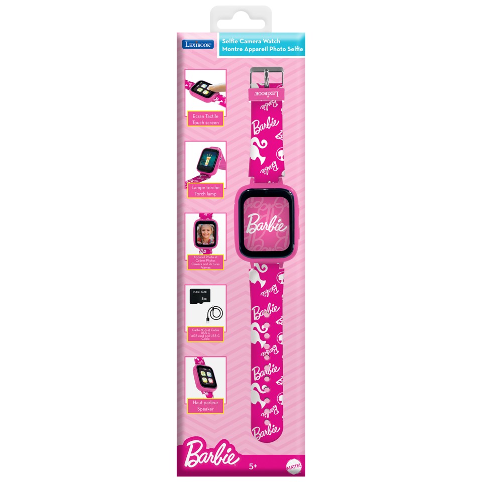 Lexibook - Barbie Kids Smartwatch med 8GB hukommelseskort