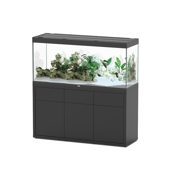Aquarium et Meuble avec 2 portes Sublime Led 2.0 Noir L.150x P.50cm