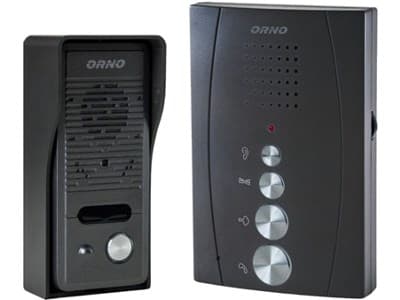 Orno enfamilietelefonfri intercom ELUVIO svart
