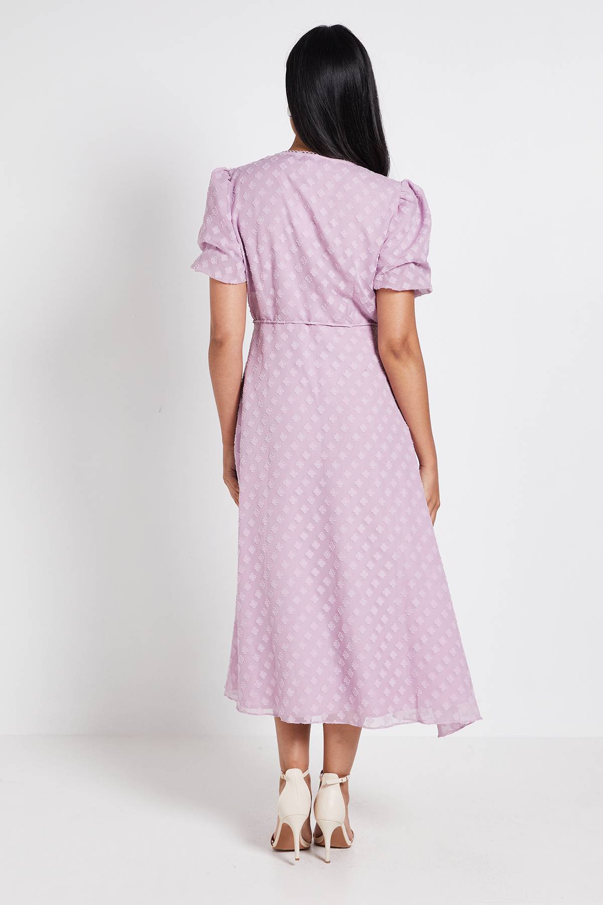 Wallis Robe Midi À Boutons Et Fleurs 3D Petite