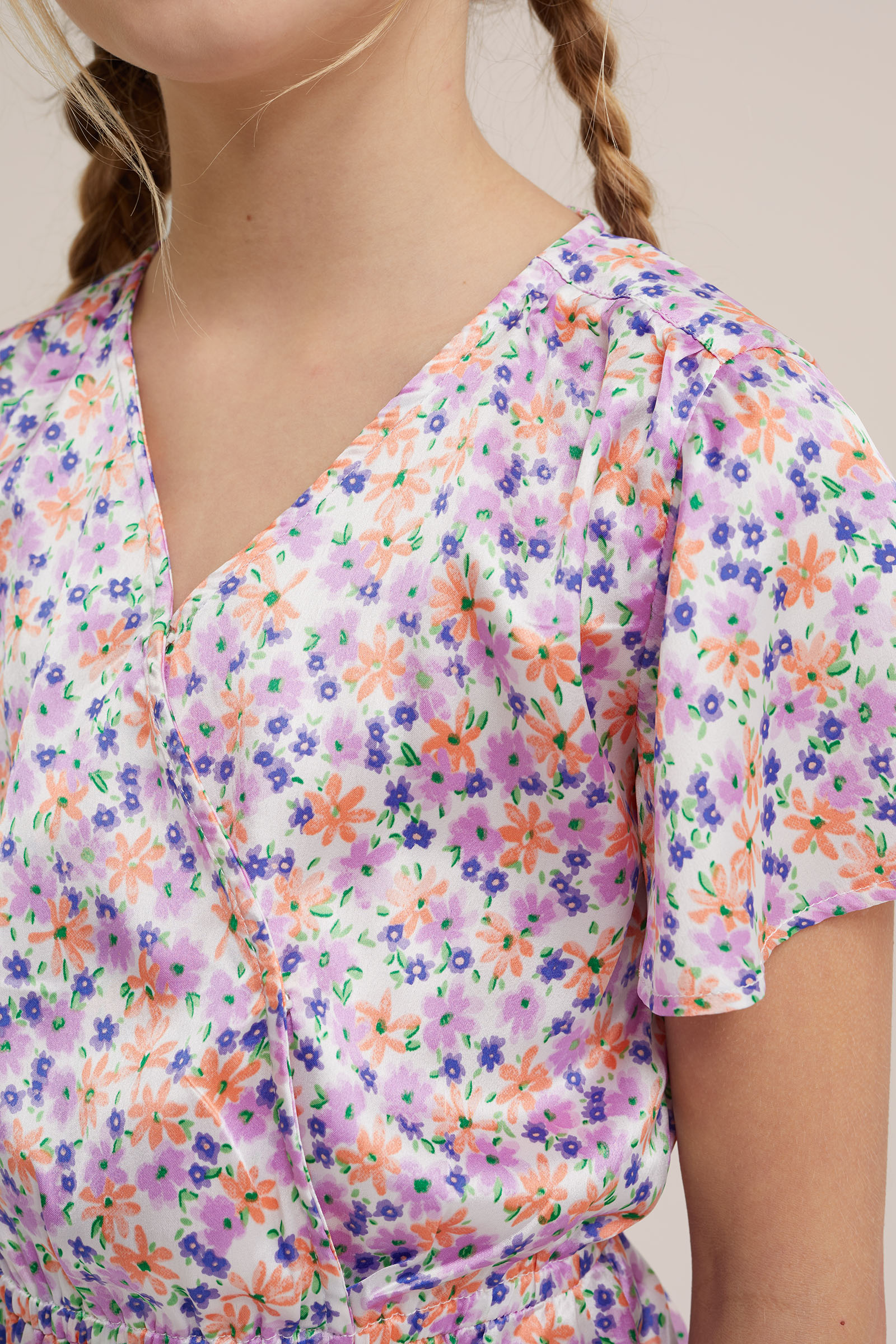 Meisjes jurk met dessin WE Fashion All-over print