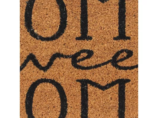 Tapis de porte naturel 45x75 cm fibre de coco touffeté