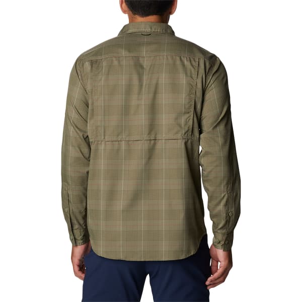 Chemise randonnée COLUMBIA SILVER RIDGE UTILITY LITE PLAID LS SHIRT STONE GREEN