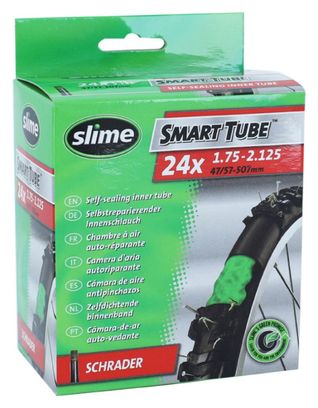 Chambre à air valve Presta avec liquide anti-crevaison Slime 24 x 1.75-2.10