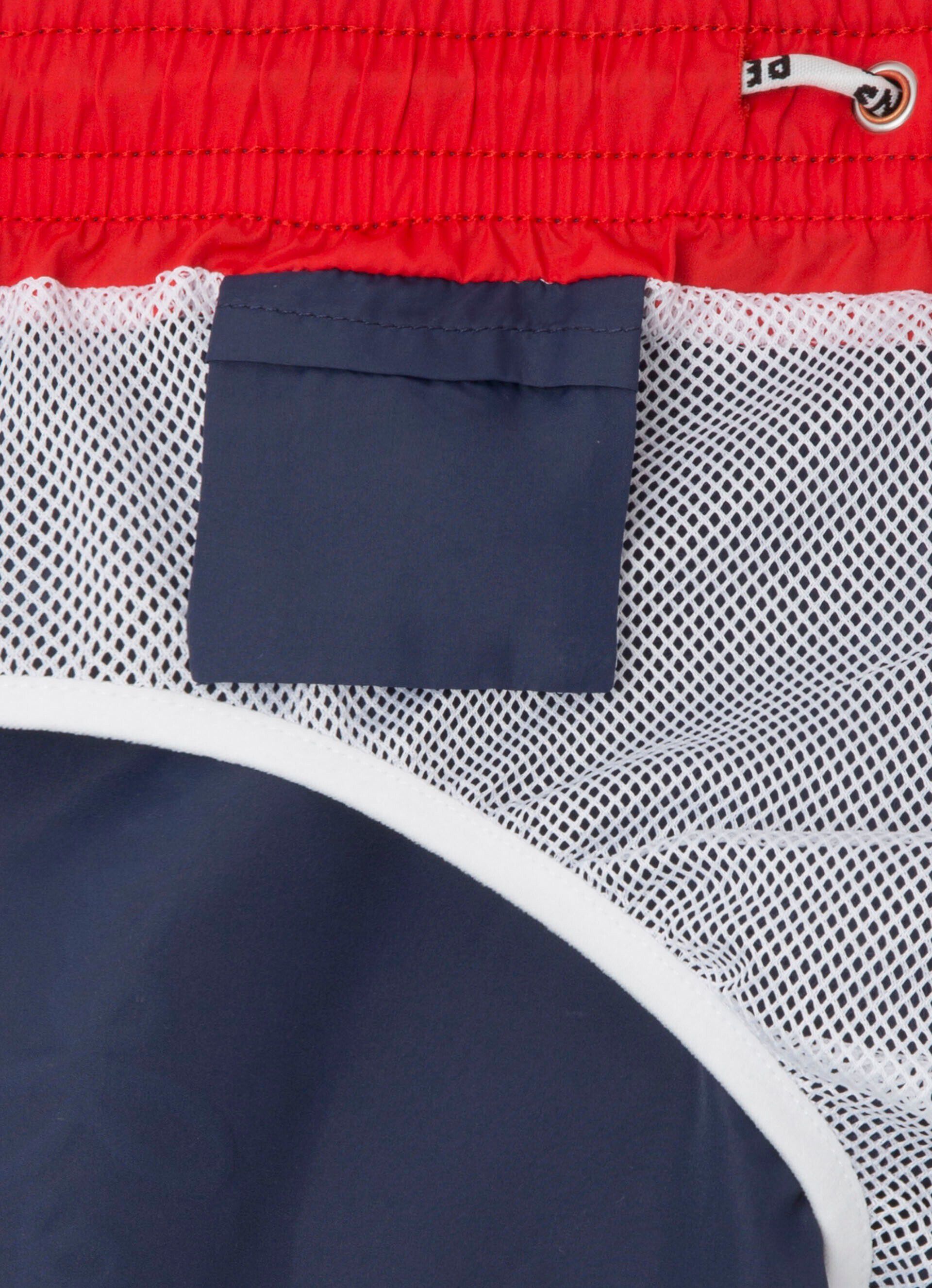 Maiô Bermuda com logo estampado - azul índigo