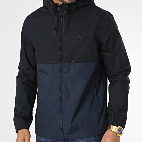 Veste Zippée Capuche Alder Light 2 Tones Bleu Marine Noir