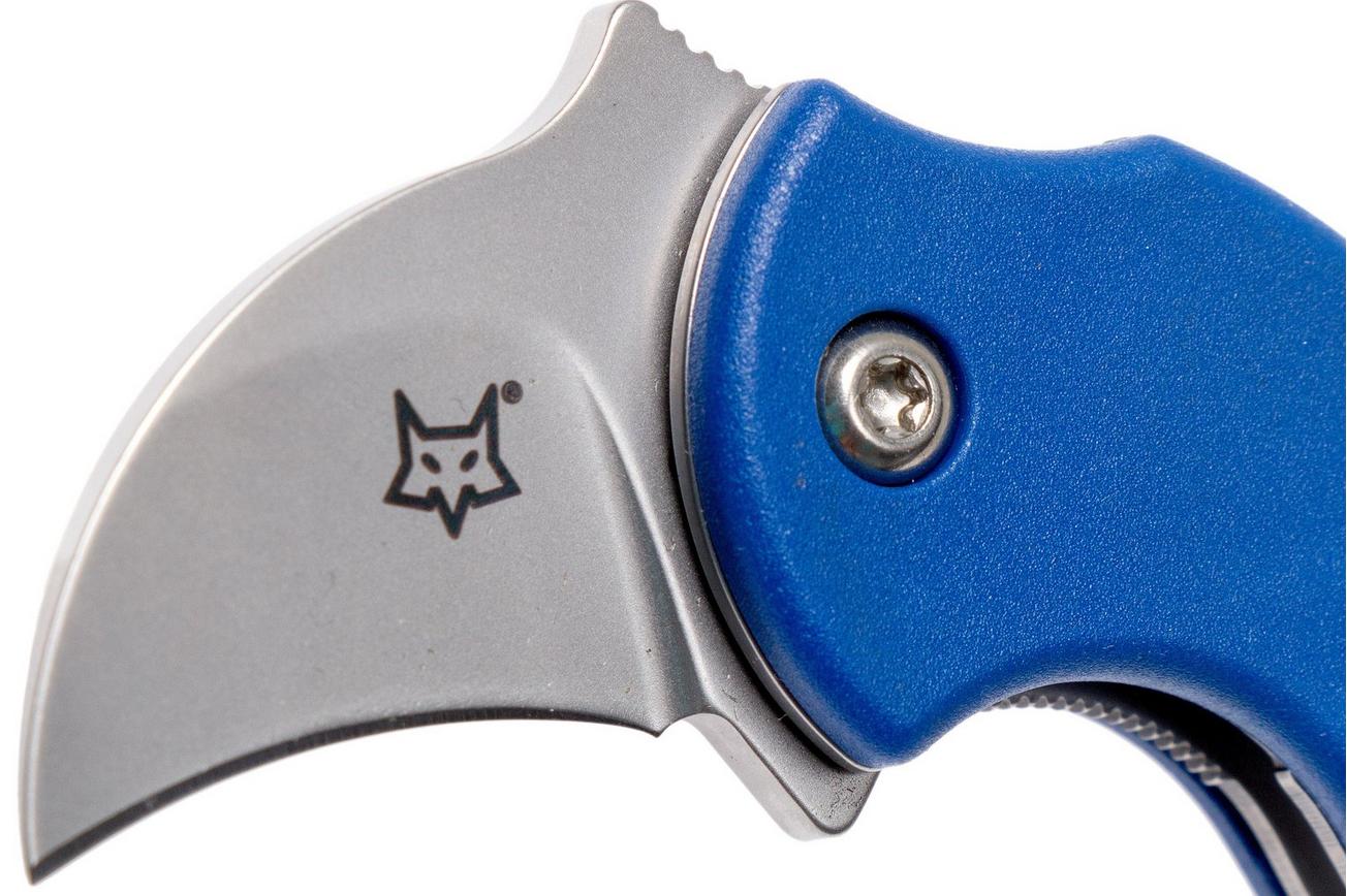 Fox Mini-KA FX-535BL Blue, karambit sleutelhangermes