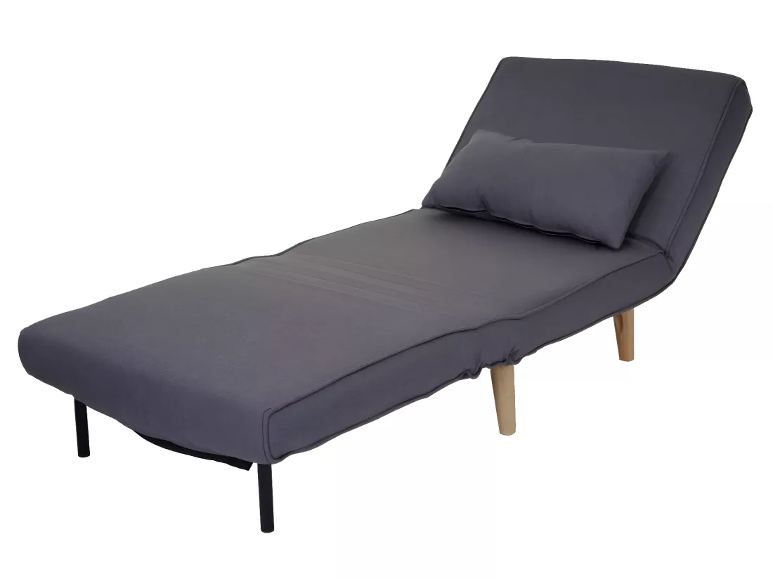Canapé-lit fauteuil de couchage tissu grise 75 x 70 x 77 cm 04_0003094