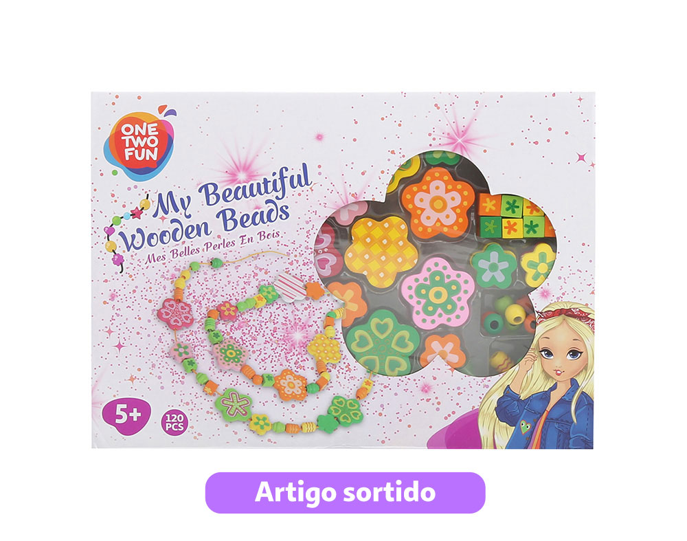 KIT DE MISSANGAS ONE TWO FUN EM MADEIRA MODELOS SORTIDOS