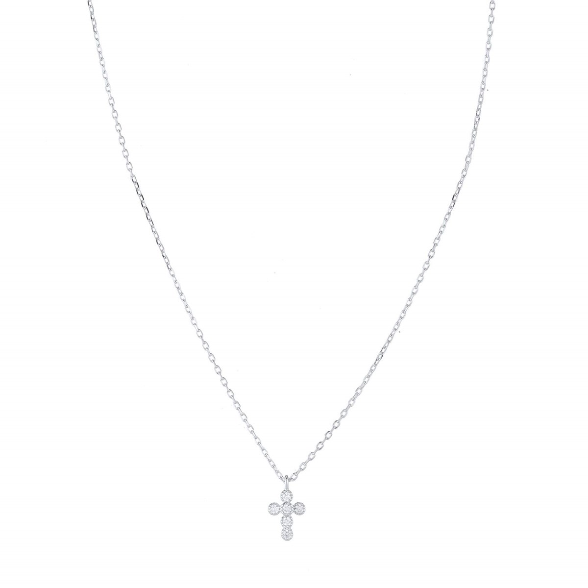 Collier Croix 2 Argent 925