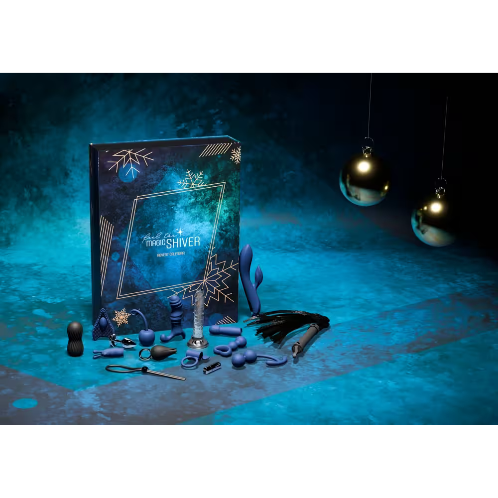(48x37cm) Erotik Adventskalender Geschenk Weihnachts Kalender mit Premium Toys für Erwachsene (06383150000) - Feel the Magic Shiver