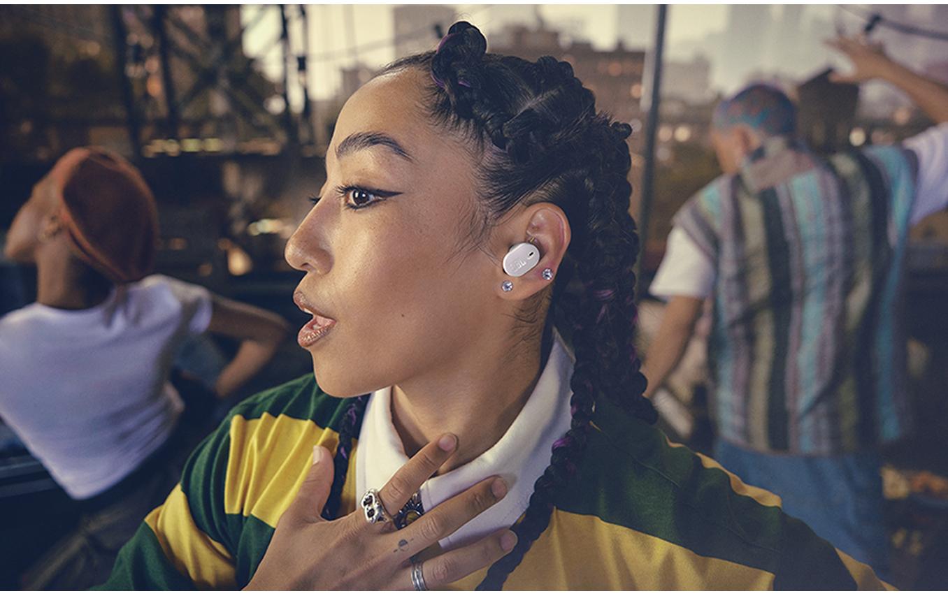 True Wireless In-Ear-Kopfhörer Tune Buds 2 WeissKabellose Ohrhörer mit Noise-Cancelling-Funktion