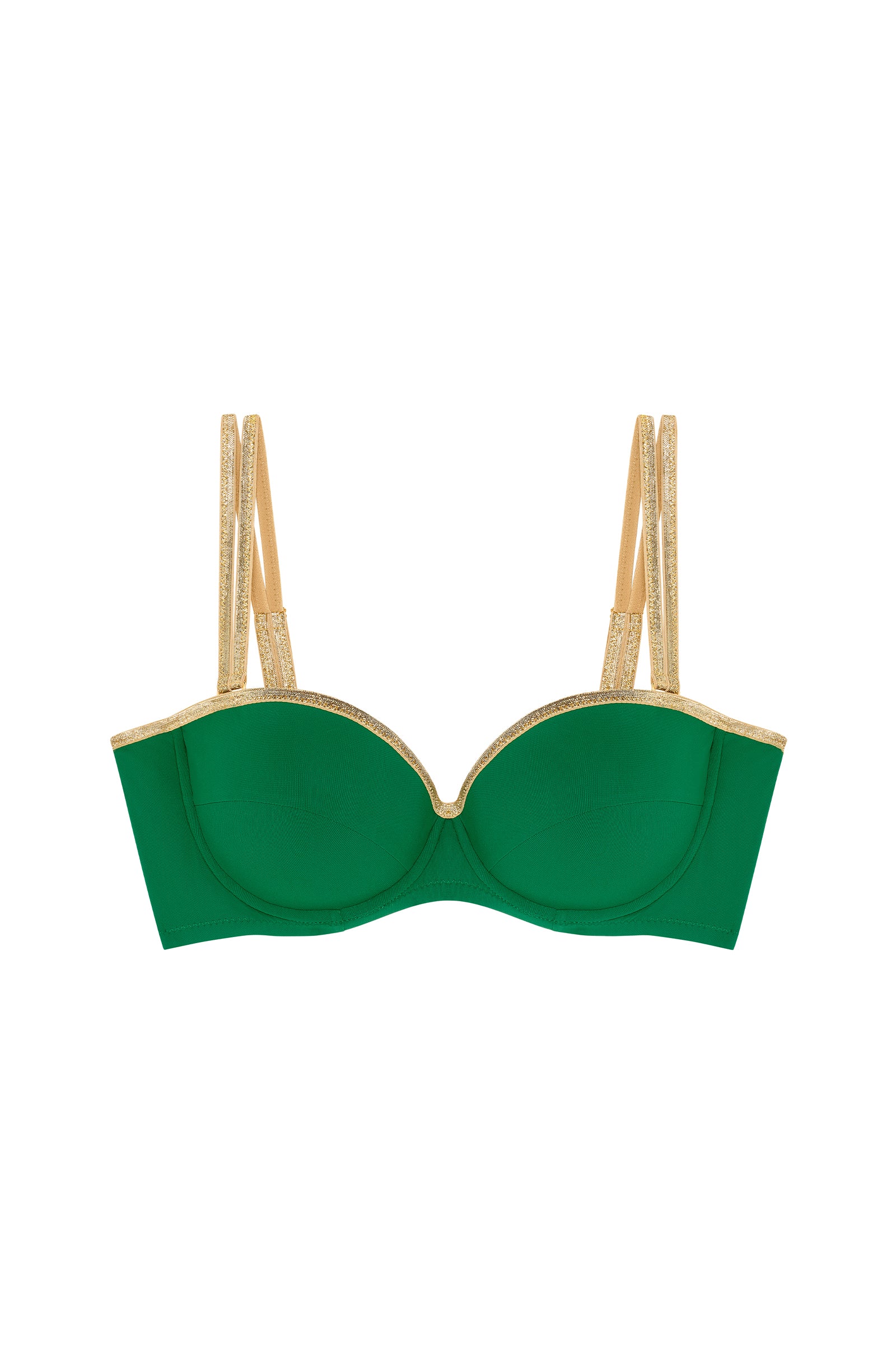 baby Haut de maillot de bain bandeau jade et lurex Jade