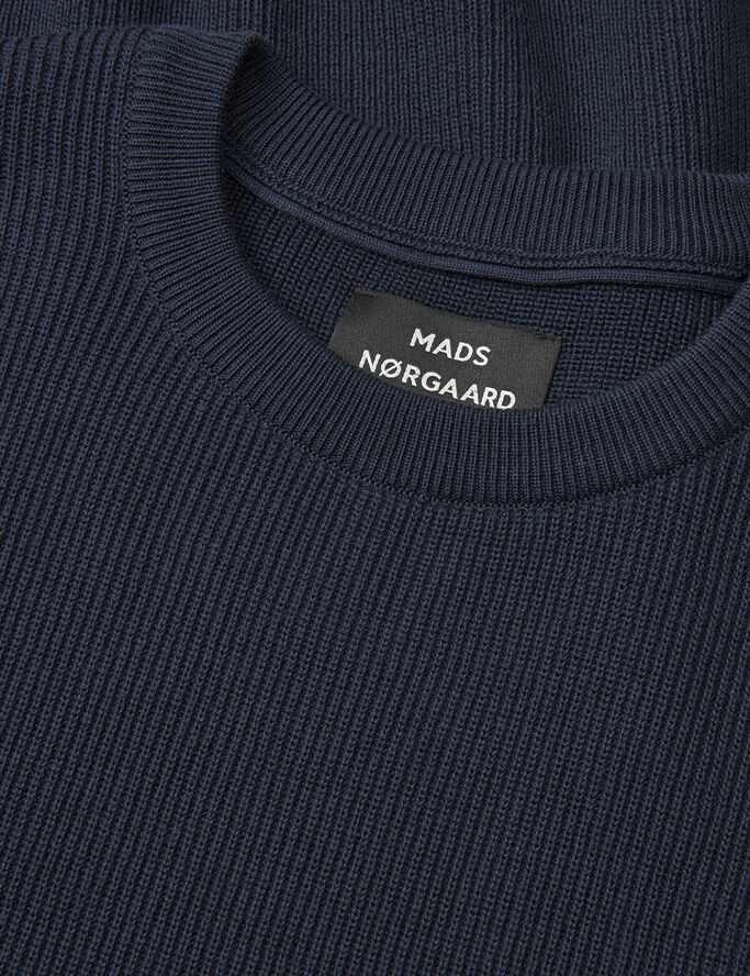 Mads Nørgaard - Copenhagen Tight Cotton Emil Knit Blå