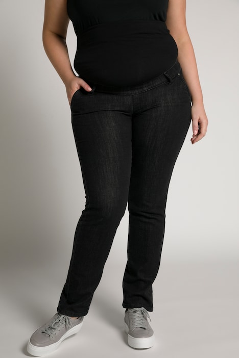 Bellieva-Jeans Sammy, Jerseyeinsatz, breiter Bund, GOTS, Biobaumwolle