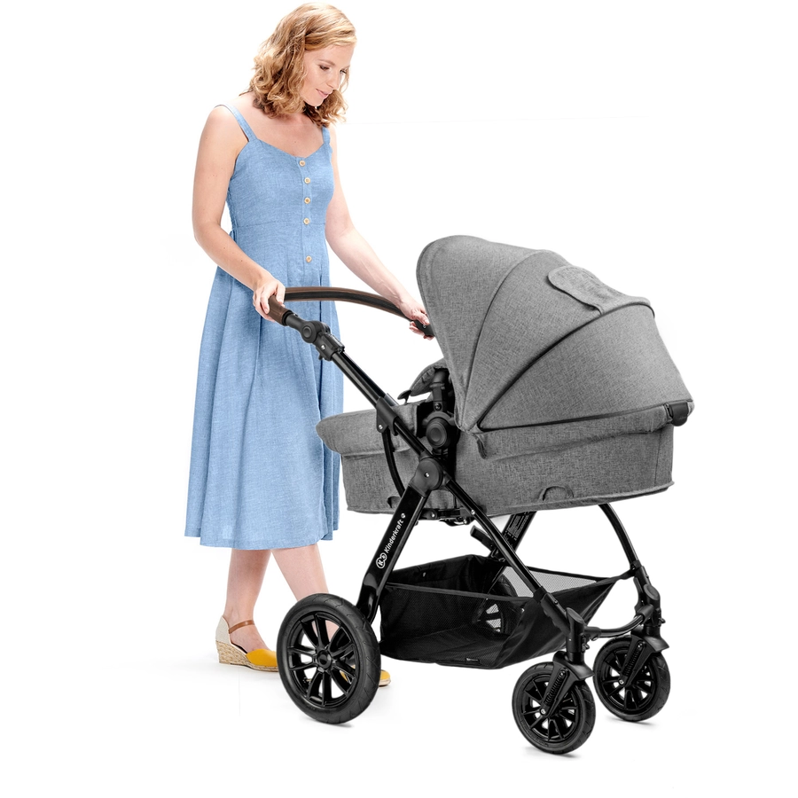 Kinderkraft Kombikinderwagen 3 in 1 Moov Grey Melange