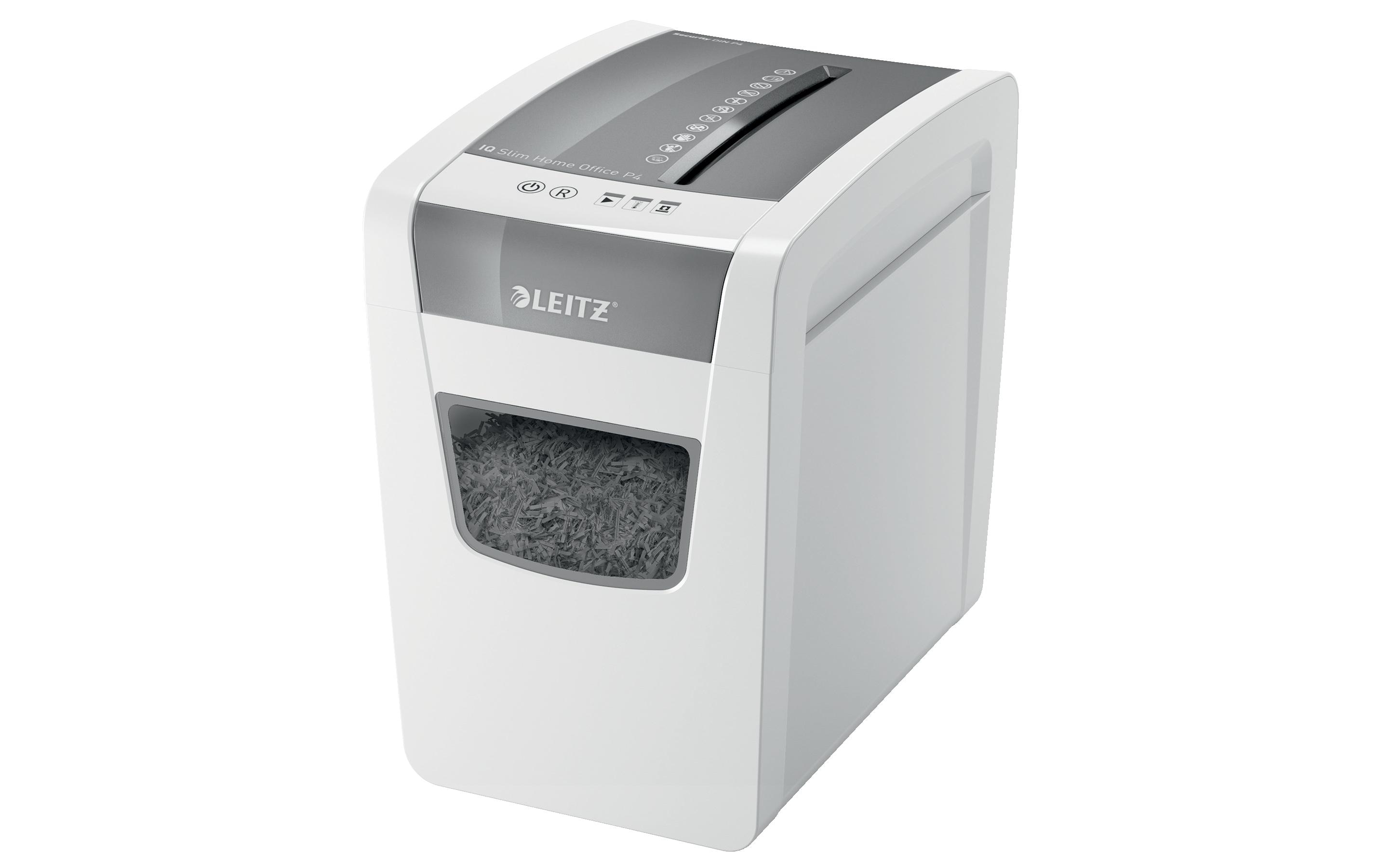 Aktenvernichter IQ Slim Office P-4, 10 Blatt<br>Manueller Dokumentenvernichter mit Partikelschnitt für die sichere Vernichtung vertraulicher Unterlagen