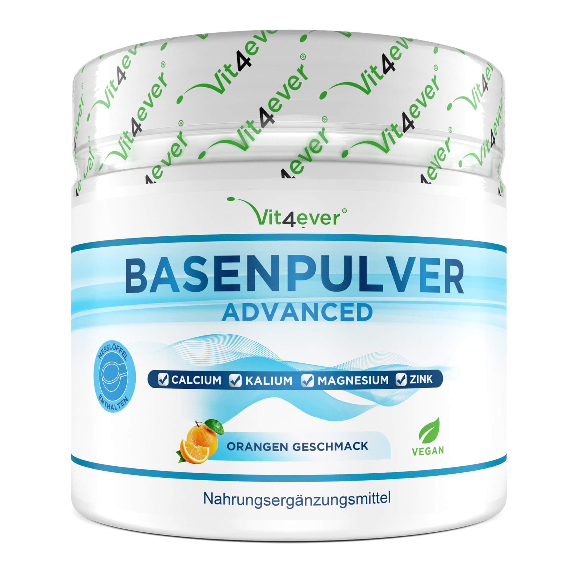 vit4ever Basenpulver Advanced - 100% organischen Basen auf Citratbasis