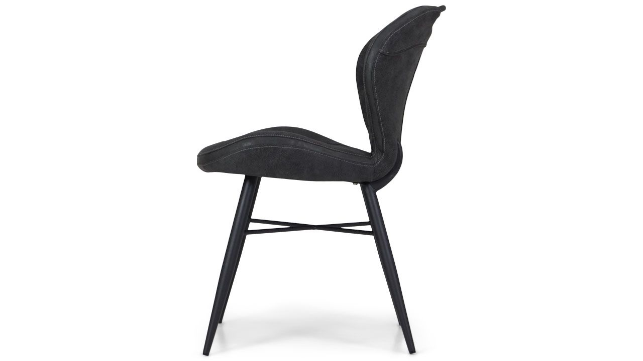 Eetstoel - antraciet Bray B56 x D66 x H86 cm