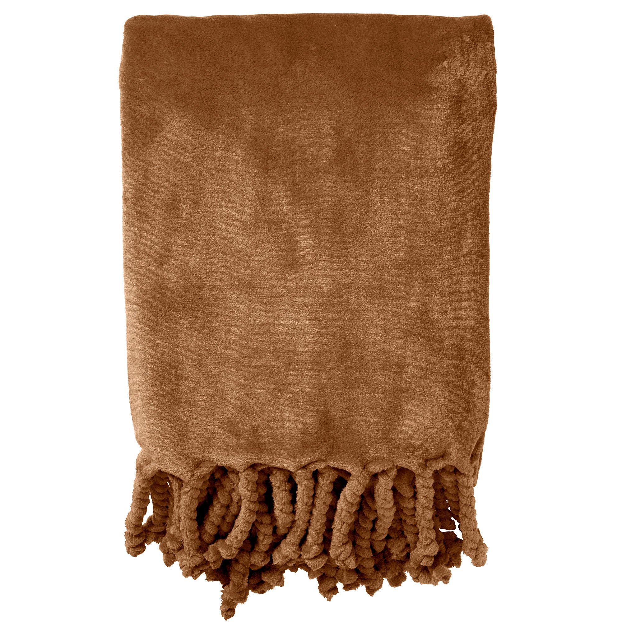 Dutch Decor plaid FLORIJN - 150x200 cm Tobacco Brown