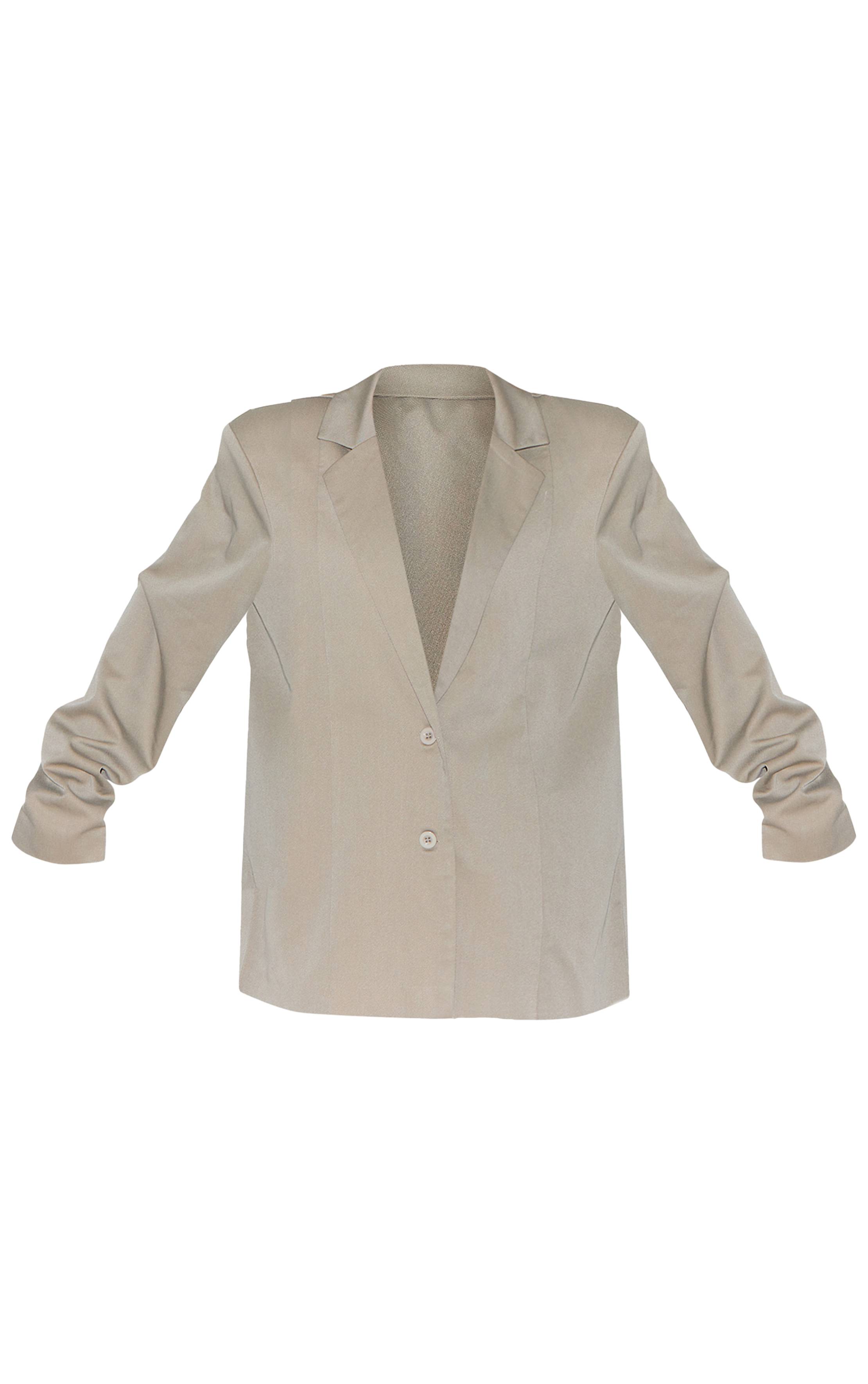 Gris Argile Blazer Dad Oversize Tailleur