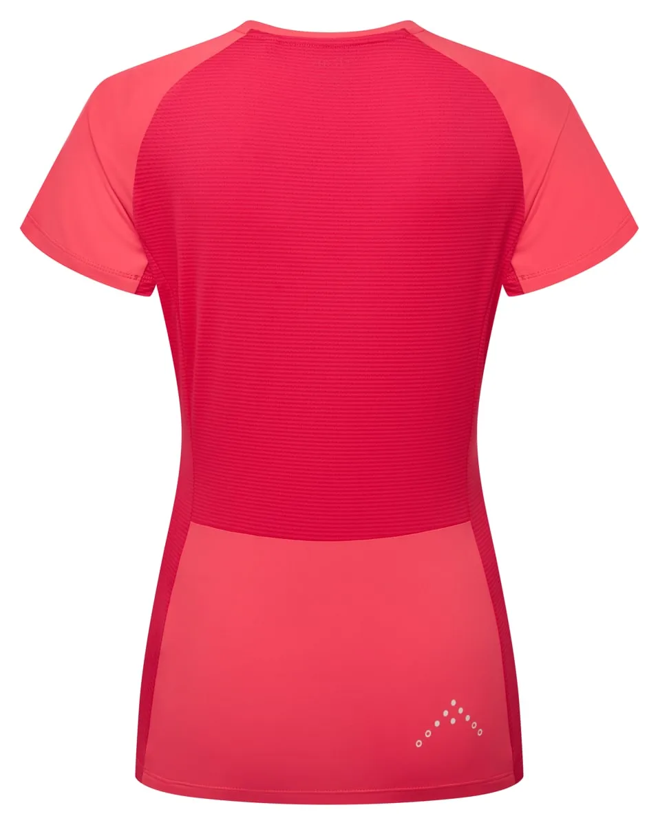 Rab Trail Tee Wmns Hibiscus/Watermelon