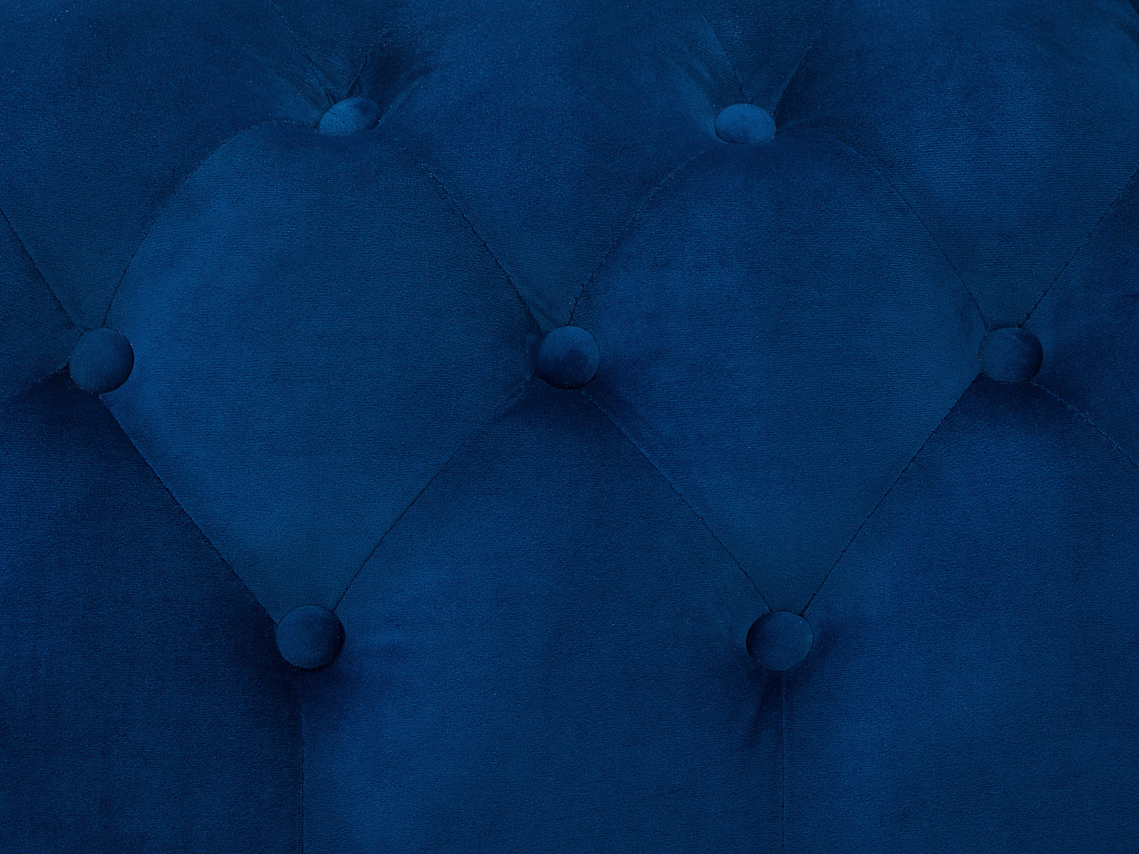 Bank 3-zits SOTRA Fluweel Marineblauw