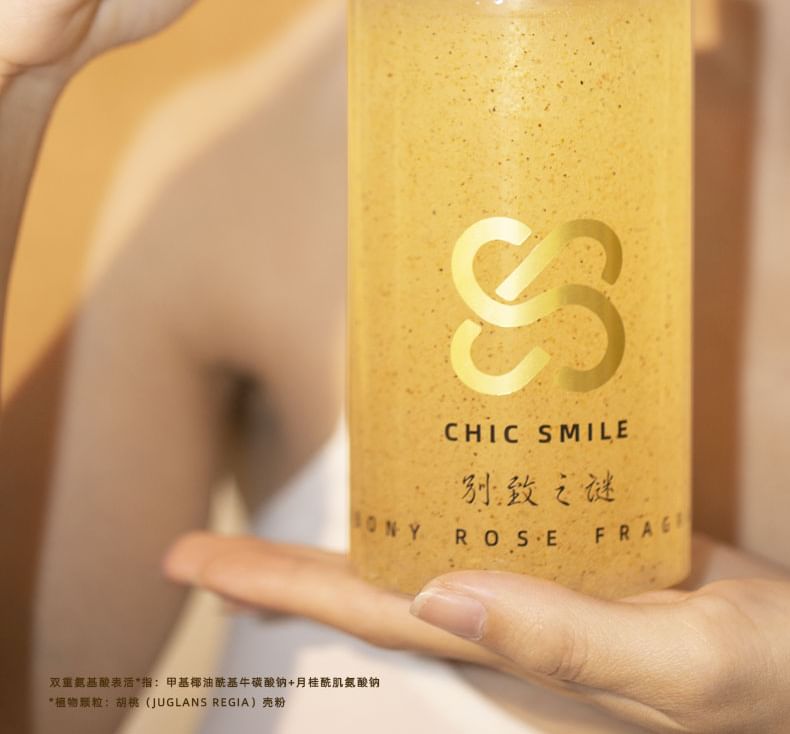 CHIC SMILE - Ebony Rose geurscrub douchegel