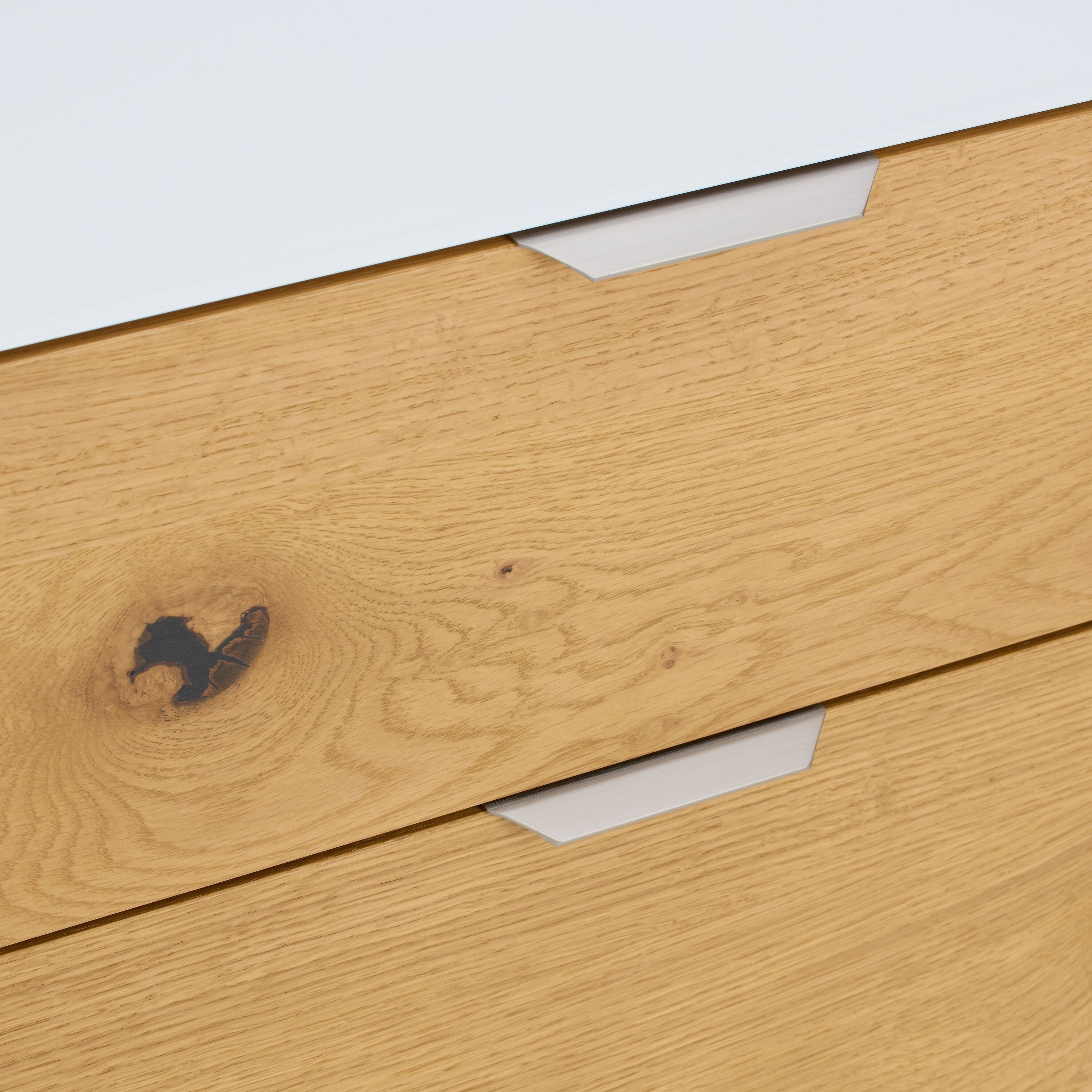 MODUL Kommode - Eiche furniert / B: 90.0 cm x T: 43.0 cm x H: 87.0 cm