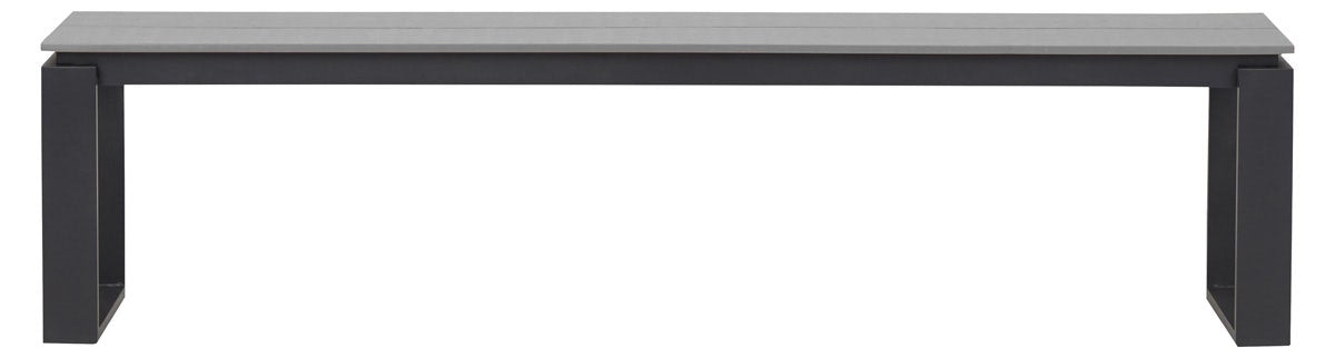 Lisomme Abel tuinbank grijs - 180 x 43 cm