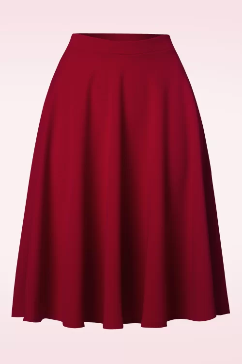Vintage Chic for Topvintage Sheila swingrok in wijnrood