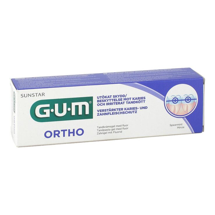 GUM Ortho Zahngel, 75 ml