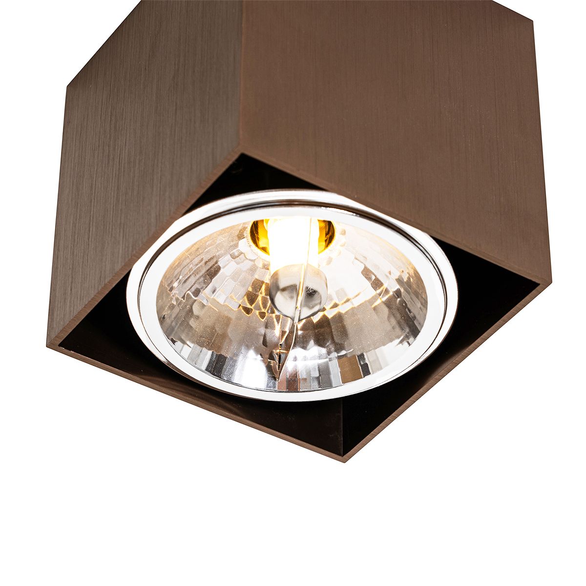 Design spot donkerbrons vierkant draai en kantelbaar - Box