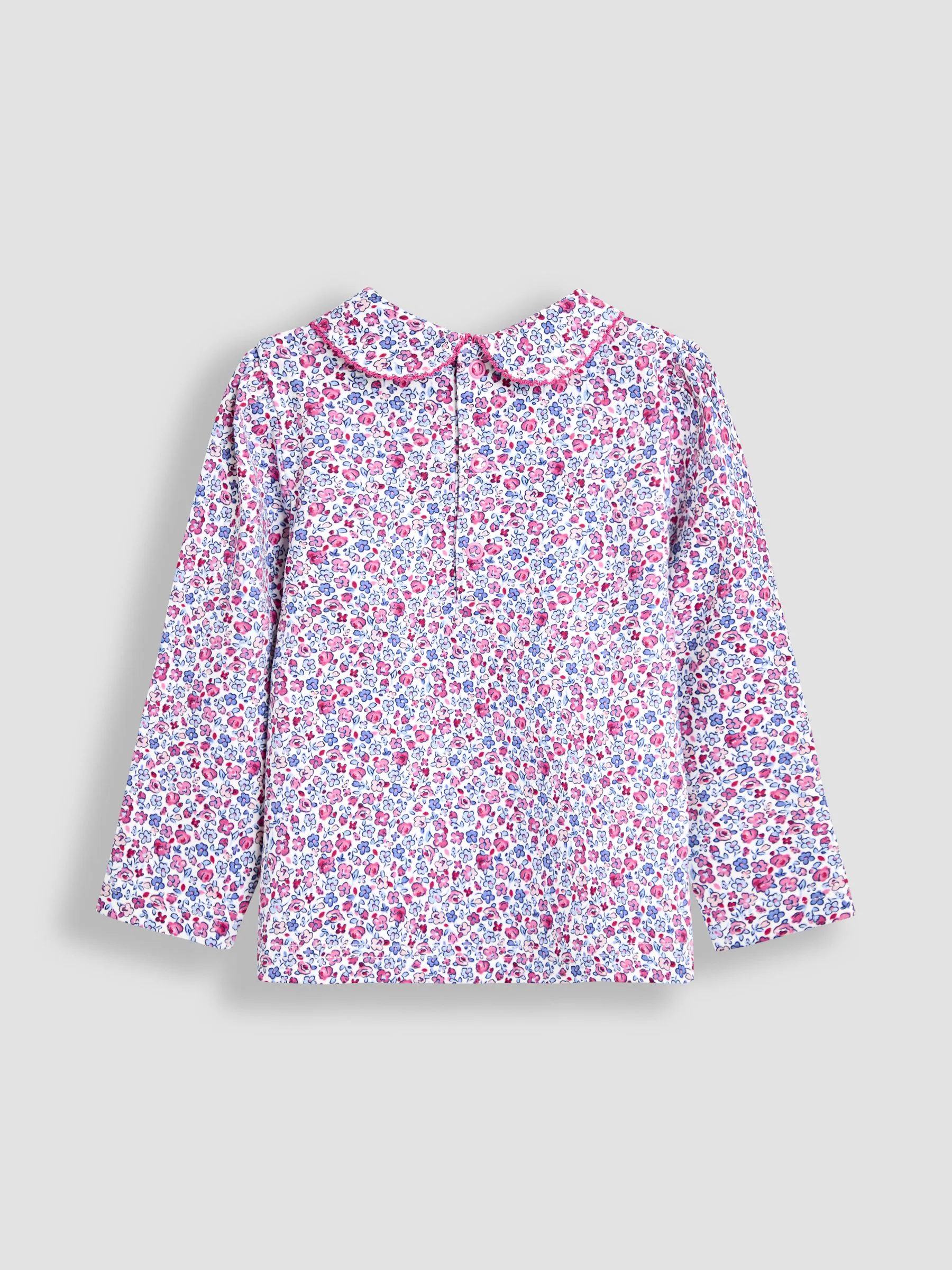 Roze met vrolijke print - JoJo Maman Bébé Peter Pan Top