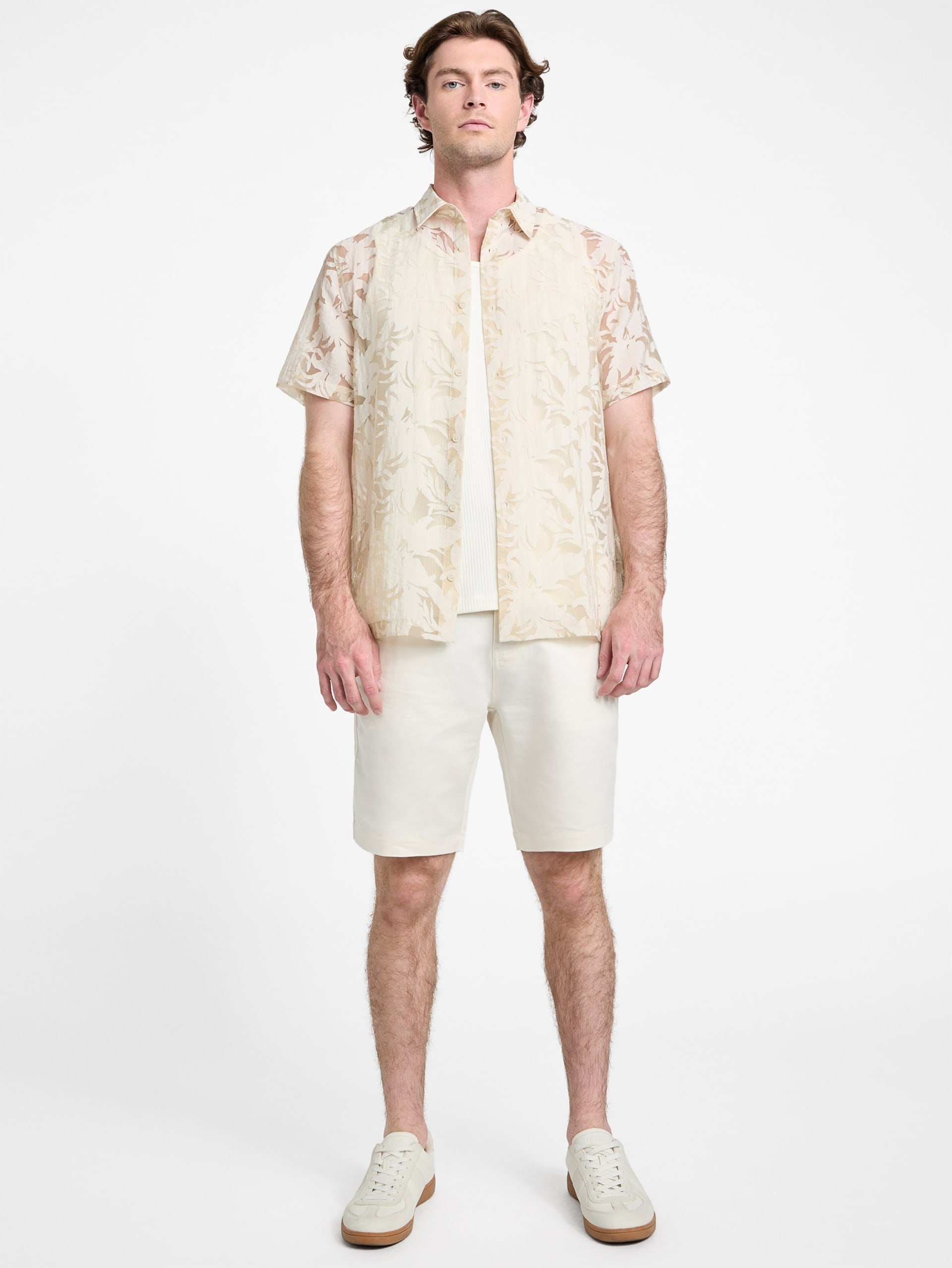 Camisa Floral Devore Burnout