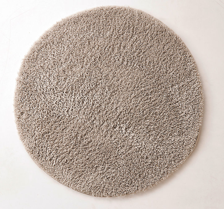 Tapis rond microfibre Markky ⌀70 cm gris