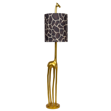 Lucide EXTRAVAGANZA MISS TALL vloerlamp Ø 31,5 cm mat goud / Messing