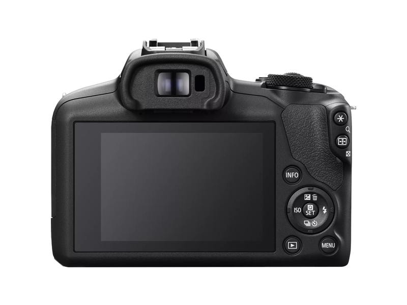 Canon Fotokamera EOS R100 RF-S 18-45 mm SDXC Extreme 64 GB Kompaktkamera mit leistungsstarken Funktionen, Objektiv, Speicherkarte und Tasche