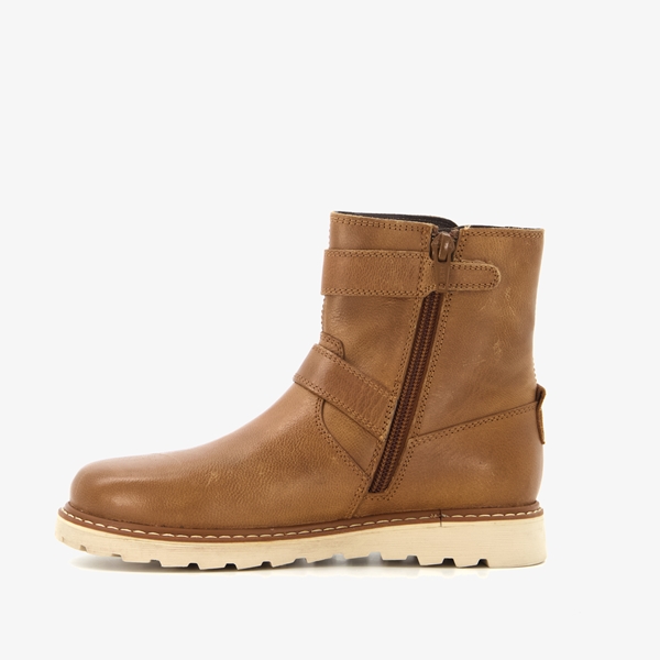 Braqeez leren jongens boots cognac/bruin