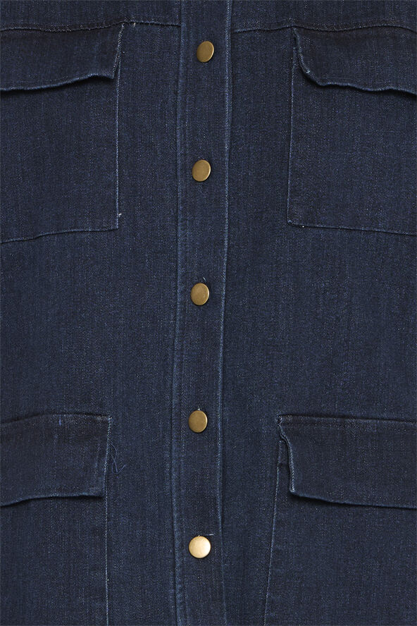 Sorbet SBGUGGA DENIM JACKET Dark denim