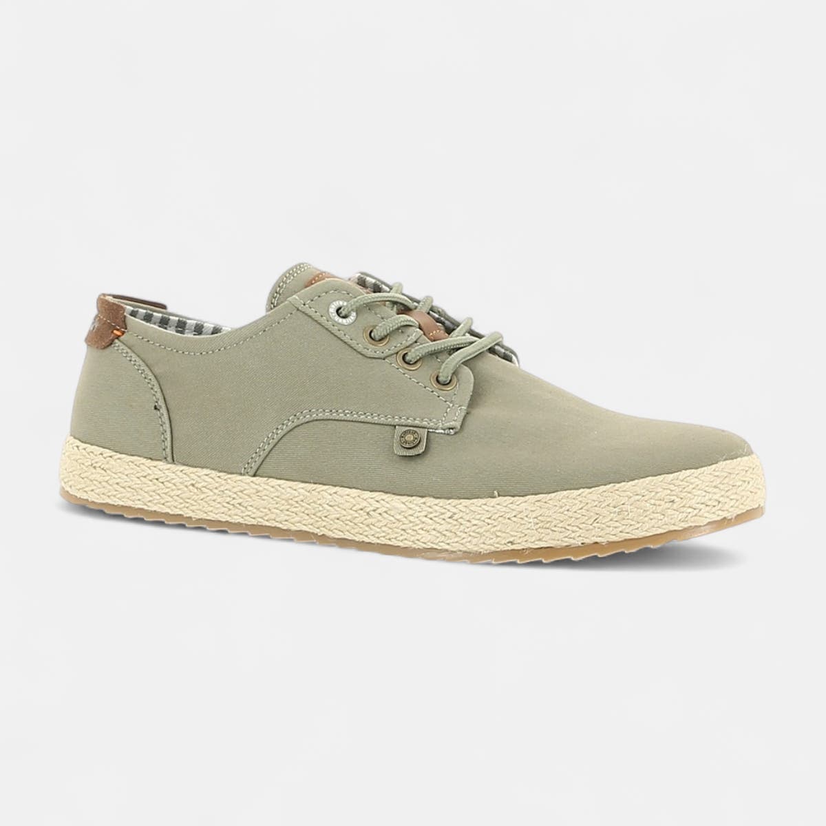 Baskets en toile Homme kaki