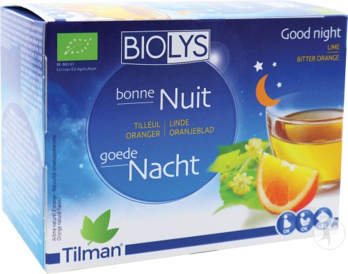 Biolys Tilleul Oranger Bonne Nuit 24 Sachets